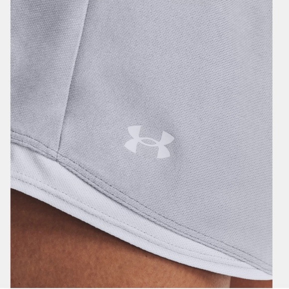 Under Armour Shorts Womens M UA Play Up Knit 5 Inch Training Mod Grey - Picture 6 of 11